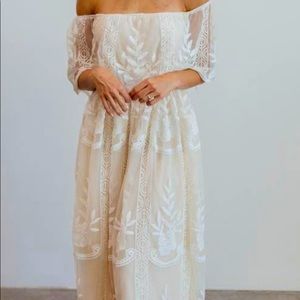 NWOT Bridal Maxi Dress
